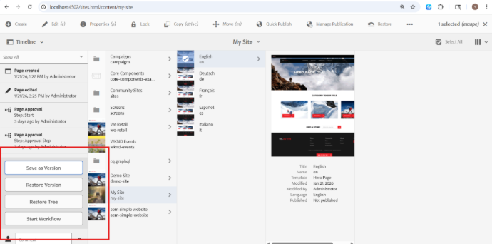Start Workflow