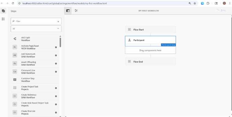 Workflow Configure