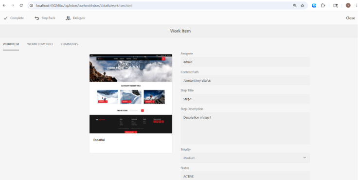 Accept Workflow